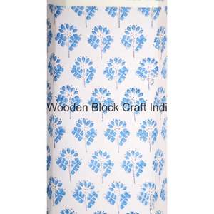 Poubelle décorative ouverte faite à la main en carton PP imprimé au bloc, recouverte de tissu 100% coton - Product Image 2