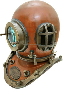 Antique Nautical Brass Marine Mỹ Hải Quân Đánh Dấu 18 "V Mini Lặn Mũ Bảo Hiểm Nghệ Thuật Sưu Tập Mini Lặn Mũ Bảo Hiểm Cho Home & Văn Phòng Trang Trí Nội Thất - Product Image 5