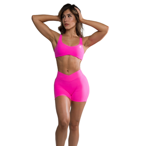 Sujetador deportivo sin costuras con tirantes para mujer, soporte medio, para yoga, fitness, gimnasio, entrenamiento, ropa deportiva elástica, OEM - Product Image 4