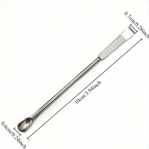 Espátula de Laboratorio Profesional de Acero Inoxidable, Cuchara para Medicamentos, Aprobada por la CE, Reutilizable, para Micro Muestreo - Product Image 2