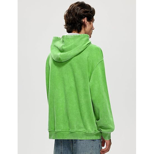 เสื้อฮู้ดสีเขียวแบบยูนิเซ็กซ์ มีกระเป๋าหน้า ทรงปกติ สไตล์ลำลอง ผ้าฝ้าย 100% ผ้าเฟรนช์เทอร์รี่ถัก เหมาะสำหรับใส่ในฤดูใบไม้ร่วง - Product Image 4