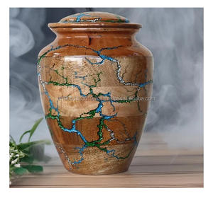 Urna crematoria de madera personalizada al por mayor para cenizas humanas caja de urnas de madera hecha a mano de alta calidad para funeral con la mejor calidad - Product Image 6