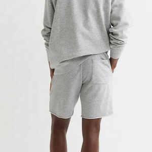 Ensemble de survêtement pour homme avec broderie personnalisée, chemise et casquette jacquard, ensemble court, streetwear, coton, 2 pièces, shorts de survêtement - Product Image 4