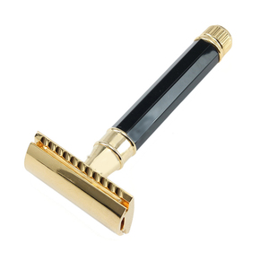 <b>Black</b> & Gold Double <b>Edge</b> Safety Razors Best Quality Wholesale Price Bulk Supplier Safety Razors Oem Branding - Product Image 1