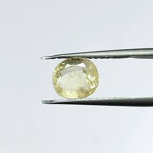 Saphir jaune ovale naturel de 2,97 carats du Sri Lanka, pierres précieuses en vrac pour la fabrication de bijoux et de bagues YSON-23 - Product Image 2