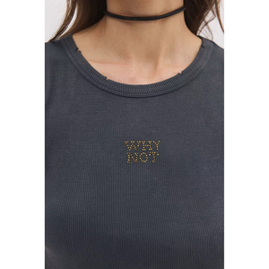 Camiseta Corta Sexy para Mujer, Ajustada, Ecológica, Antiarrugas, de Algodón Liso, Estilo Y2K, Blusa Tipo Tank Top - Product Image 2