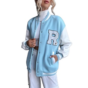 แจ็คเก็ตวาร์ซิตี้คุณภาพสูงสำหรับผู้หญิง ผลิตตามสั่ง พิมพ์ลายได้ กันน้ำ ระบายอากาศได้ดี ผ้าฝ้าย 100% - Product Image 1