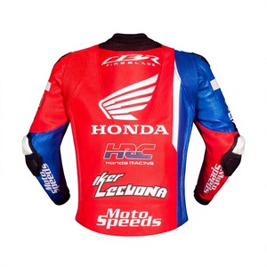เสื้อแจ็คเก็ตหนังแท้สำหรับแข่งรถ Iker Lecuona WSBK Zonda ทำจากหนังวัว/หนังจิงโจ้ ตัดเย็บตามขนาด พร้อมรูระบายอากาศ ป้องกันการกระแทก มาตรฐาน CE - Product Image 2