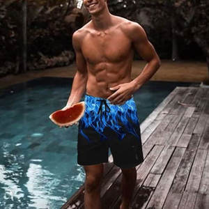 Nouveaux shorts de bain pour hommes écologiques, respirants, anti-UV, séchage rapide, vente en gros, vêtements de plage d'été, impression personnalisée - Product Image 4