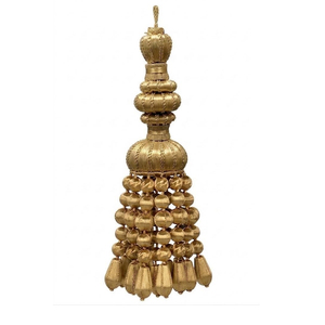 Fabricant OEM – Pompon métallique doré fait main, qualité supérieure, garniture durable en fil de bouillon - Product Image 4