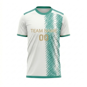 Wholesale New Design <b>Personalised</b> Soccer Uniform 100% Polyester Breathable Mesh Half Sleeve O-Neck Unisex Soccer Apparel for - Product Image 4
