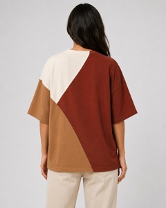 Camiseta Extra Grande de Algodón Grueso para Mujer, Personalizada con Logotipo Gráfico, de Alta Calidad, Transpirable, Tejida, Lisa, para Uso en Verano - Product Image 3