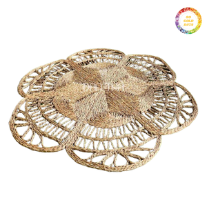 Tapis de porte en jonc de mer de qualité supérieure, tissé à la main, durable, tapis d'entrée antidérapant, fournisseur en gros du Vietnam - Product Image 2