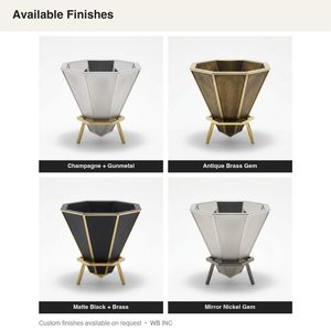 Portavelas de Latón Hecho a Mano de 13 cm con Ocho Facetas Planas, Recipiente con Facetas Ratna para Decoración del Hogar, Hoteles y Bodas - Product Image 5