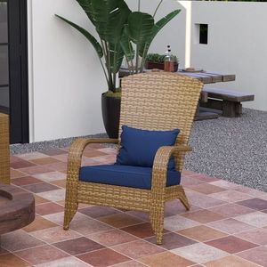 Sedie da Esterno in Rattan per Braciere - Product Image 1