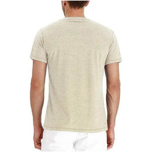 Nouveau design, t-shirt Henley décontracté à manches courtes, coupe ajustée, classique, 29% rayonne, coton, 68% polyester, 3% élasthanne - Product Image 4