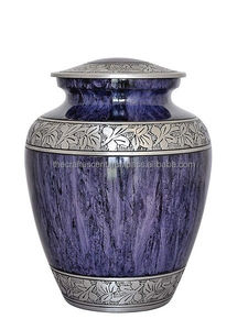 Urna Funeraria de Aluminio Estilo Americano Personalizada, Color Azul Bosque, para Cenizas Humanas y de Mascotas, Capacidad de 200 Pulgadas Cúbicas, Diseños Personalizables - Product Image 4