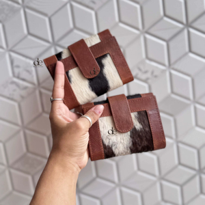 Real Cowhide Fur Leather Clutch New Design Stylish Multi Uses Western Hot Sale Real Cowhide <b>Small</b> <b>Wallets</b> for Women - Product Image 1