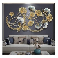 Vente tendance : Sculpture murale moderne en métal, décoration murale de luxe en fer pour salon, fond de canapé, décoration intérieure Diwali