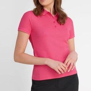 Packs de polos décontractés pour femmes, hauts de golf personnalisés à manches courtes pour femmes, t-shirts à col respirants vierges pour femmes (OEM) - Product Image 6