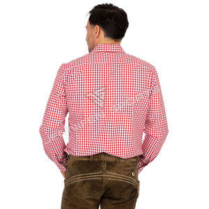 Chemise à col rabattu à manches longues, chemises allemandes bavaroises pour l'Oktoberfest, chemises à manches longues en coton - Product Image 6
