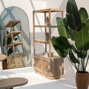 Librería de Madera Vandana Altis Sereno, Mueble de Almacenamiento Minimalista de Madera Sólida Moderna - Product Image 2