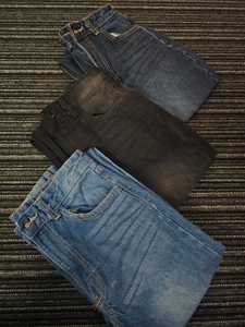 กางเกงยีนส์ขาดขากว้างเอวสูงผ้าเดนิมสีฟ้าขาดทรงหลวมพอดีตัวสไตล์วินเทจทันสมัย - Product Image 5