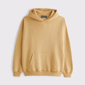 Sweat à capuche en coton personnalisé pour homme, streetwear, jaune moutarde, pull-over, fabricant OEM, usine de Sialkot, sweat à capuche décontracté surdimensionné - Product Image 6