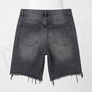 Shorts en jean personnalisables pour femme, en coton, coupe ample, écologiques, décontractés, style déchiré, tendance, pour l'été - Product Image 2