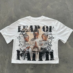 เสื้อยืดคุณภาพสูงขายส่ง เสื้อยืดผ้าฝ้าย 100% สกรีนโลโก้ตามสั่ง เสื้อยืดโอเวอร์ไซส์เนื้อหนา - Product Image 3