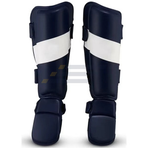 อุปกรณ์ฝึกซ้อมมวยไทย MMA ศิลปะการต่อสู้ ป้องกันหน้าแข้ง ขายดี คุณภาพสูง หนังแท้ ป้องกันหน้าแข้งแบบกำหนดเองได้ - Product Image 1