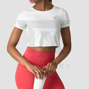 Top corto de alta calidad para mujer, venta al por mayor, camisa holgada, top corto para mujer - Product Image 4