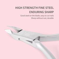 Coupe-ongles chirurgical professionnel MORJE en acier inoxydable, lame plate droite, pointe affûtée, ouverture large, durable, pour adulte