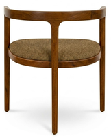Chaise de salle à manger contemporaine en bois massif avec siège rembourré, fauteuil pour salon, restaurant, hôtel, design de mobilier