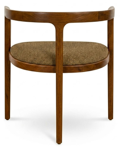 Modern Solid Wood Contemporary <b>Dining</b> Chair with Upholstered Seat <b>Armchair</b> for Living Room Restaurant Hotel Furniture Design - Product Image 3