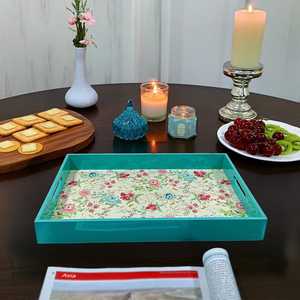 Bandeja Decorativa de Madera MDF para Servir - Diseño Moderno Hecho a Mano, Resistente, Apta para Lavavajillas, Organizador Multifuncional de Cocina para Hogar y Cafetería - Product Image 2