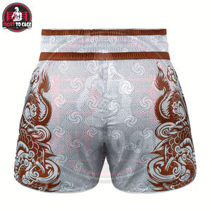 Shorts de boxe Muay Thai personnalisés imprimés, extensibles, respirants, légers, 100% polyester pour l'entraînement - Product Image 3