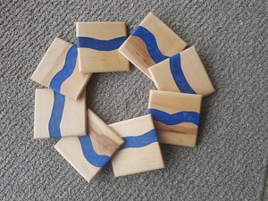 Wholesale Supply Eco Friendly Resin and Wood Tea <b>Coasters</b> Set Handcrafted <b>Drink</b> Wood Resin <b>Coaster</b> Sale Products Best Prices - Product Image 4