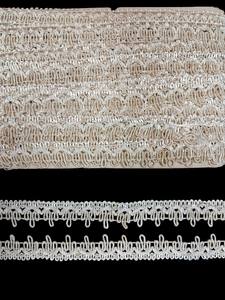 Ribete de encaje de rayón blanco con flecos de lazo, directo de fábrica – Encaje decorativo de punto para prendas, vestidos, manualidades y decoración del hogar - Product Image 4