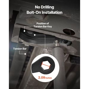 Kit di Sollevamento Anteriore per Chevy/GMC 2500/3500HD 2020-2024, Kit di Livellamento Sospensioni in Acciaio Resistente, Barre di Torsione da 2 Pollici - Product Image 4