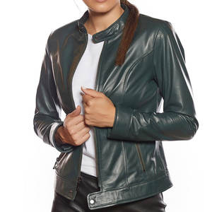 Vêtements d'hiver pour femmes, veste en cuir de mouton respirante et imperméable, best-seller, logo personnalisé, prix de gros d'usine - Product Image 3