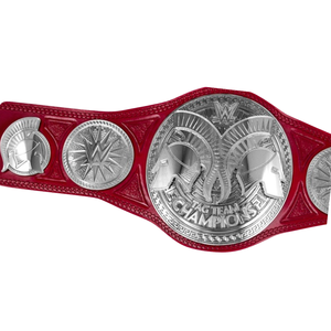 WWE Tag Team Championship Belt Premium Customizable Red Strap High-Quality Wrestling Title Trophy - Product Image 5