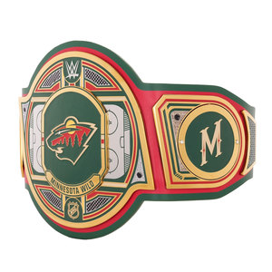 Cinturón de Campeonato Deportivo Personalizado Inspirado en los Minnesota Wild, Coleccionable Premium para Fanáticos del Hockey, Ecológico, de Cintura Alta FITLER - Product Image 2