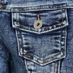 Veste en jean pour femme avec logo personnalisé imprimé, look élégant, manches longues, style poche, veste en jean pour femme - Product Image 6