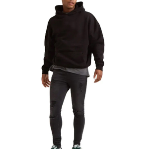 Sudadera con Capucha Premium Personalizada Unisex, Gruesa, de Algodón y Felpa, Corte Regular, Transpirable, de Secado Rápido, con Bolsillo, Ropa Urbana de Invierno, OEM - Product Image 2