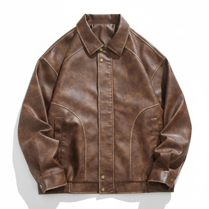 Genuine Fashion Leather <b>Jacket</b> Leather <b>Jacket</b> With Removable Hood Customized Leather <b>Jackets</b> - Product Image 1