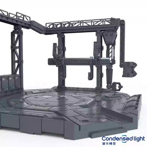 Plateforme modulaire en PVC pour présentoir de base d'hangar, échelles 1/100, 1/144, 1/60, pour maintenance et stockage de Gunpla, diorama et robots - Product Image 6