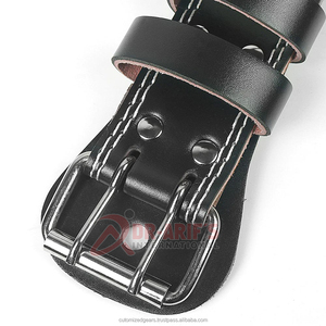 Ceinture de soutien lombaire en cuir avec boucle de fermeture pour l'entraînement musculaire et la musculation unisexe, réglable - Product Image 5