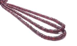 Cuentas facetadas de corindón rubí AAA de 5-7 mm, cuentas de piedras preciosas con corte de rueda de rubí en forma de neumático, cuentas de rubí rojo de 16 pulgadas para la fabricación de joyas - Product Image 6