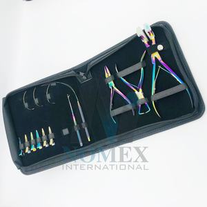 Kit d'outils d'extension de cheveux multicolores inclus Pinces à cheveux multifonctionnelles et autres outils de coiffure dans un kit - Product Image 1